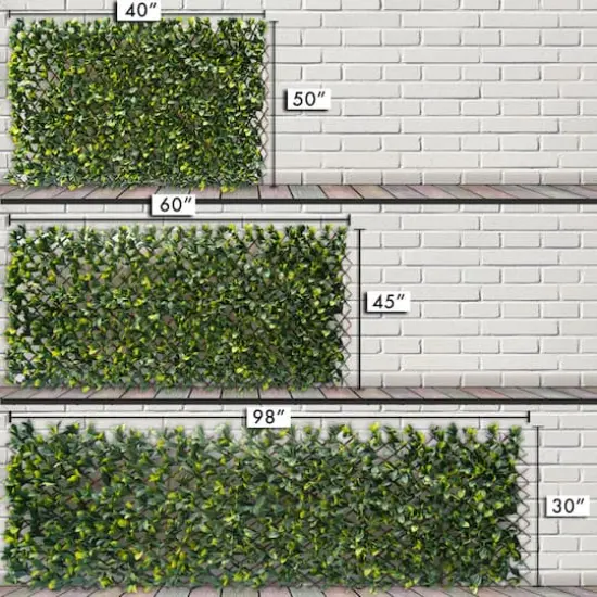 4ft. Expandable Lemon Leaf Lattice Screen {4}