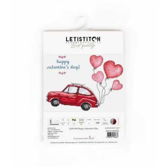 Letistitch Happy Valentine's Day Counted Cross Stitch Kit {3}