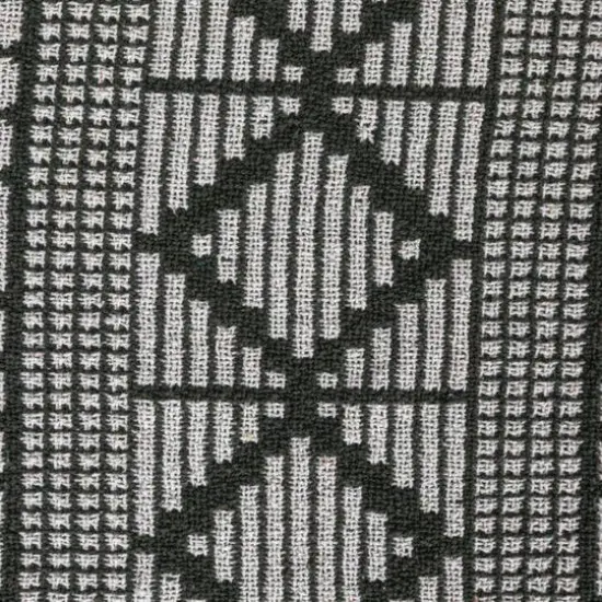 Hello Honey&reg; Green & Beige Diamond Soft Recycled Cotton Blend Throw {6}