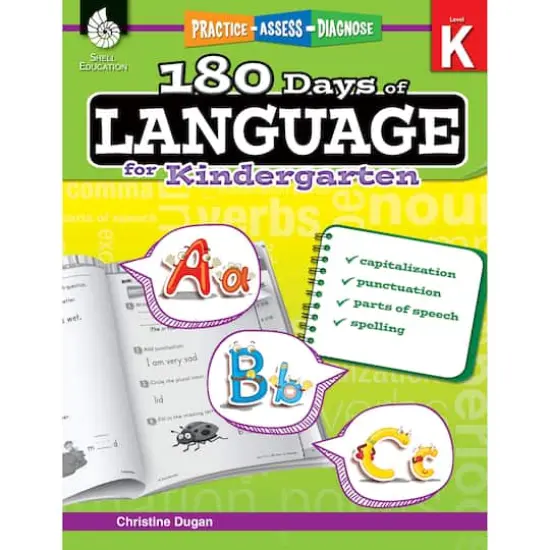 Shell Education 180 Days of Language, Kindergarten {1}