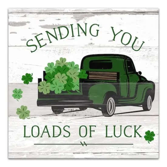 Loads of Luck Truck 16" x 16" Canvas Wall Art {1}