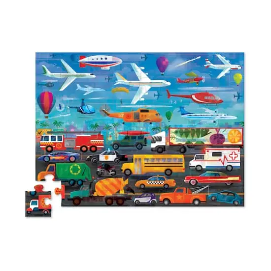 Crocodile Creek&reg; Above & Below Things that Go 48 Piece Jigsaw Puzzle {3}