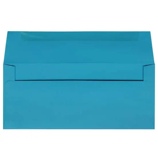 JAM Paper#10 Business Bright Hue Recycled Envelopes, 50ct. Blue {4}