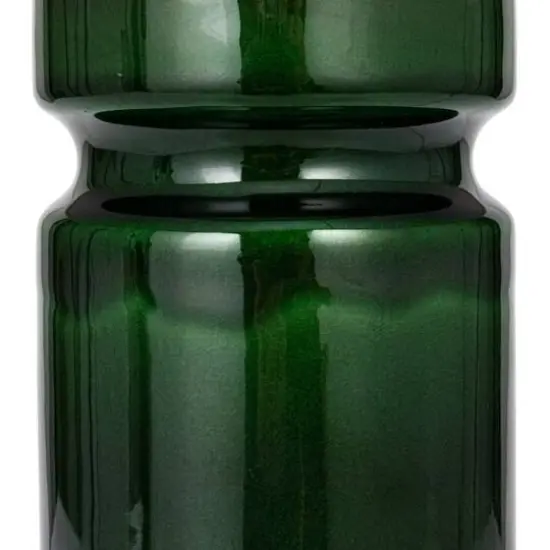 Hello Honey&reg; 23" Green Ceramic LED Table Lamp with Natural Linen Shade {8}