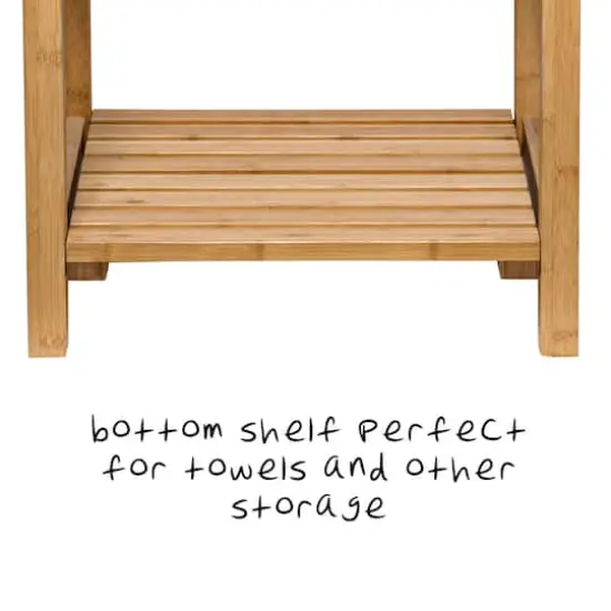 Honey Can Do Bamboo Spa Bench {4}