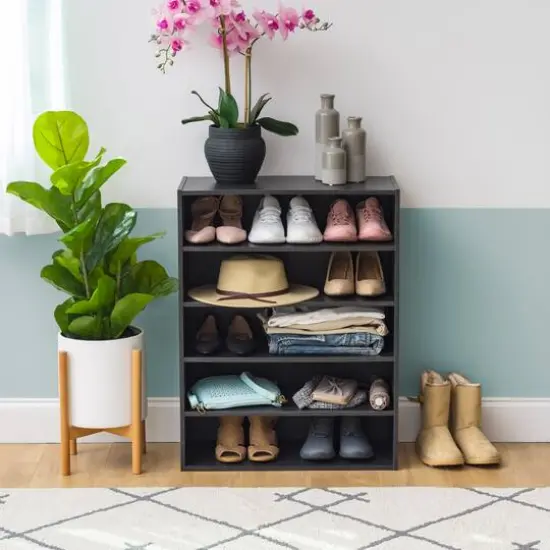 IRIS&reg; 31.5" 5-Tier Organizer Shelf Black {5}