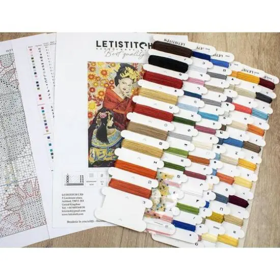 Letistitch Geisha Song Counted Cross Stitch Kit {10}