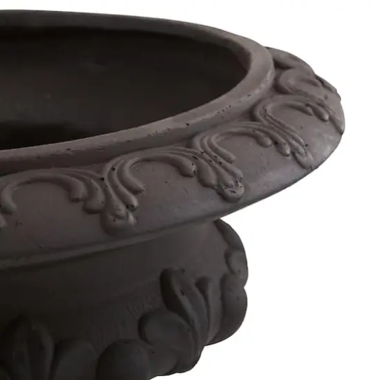 12.5" Iron-finish Decorative Urn {3}
