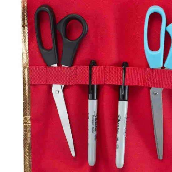 Simplify Hanging Holiday Gift Wrap Organizer {5}