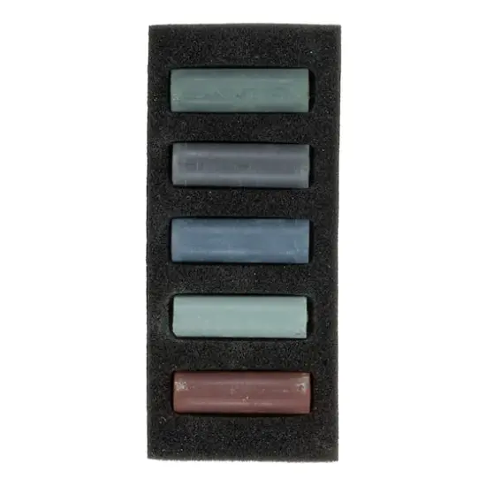 Rembrandt 5 Color Storm Grays Half Stick Soft Pastel Set {3}