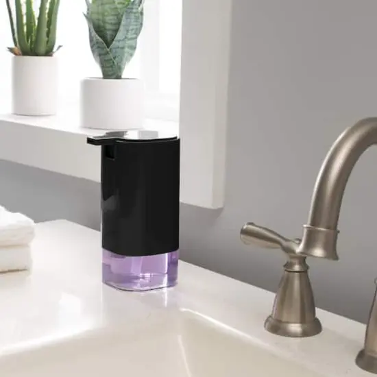 Bath Bliss Acrylic Soap Dispenser Black {7}