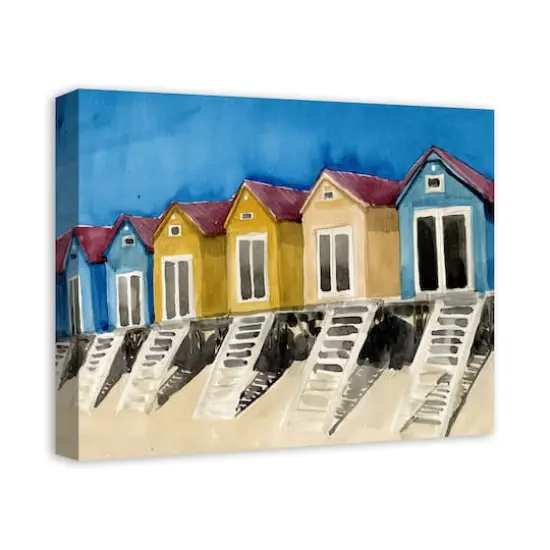 Beach Houses 20" x 16" Canvas Wall Art {3}
