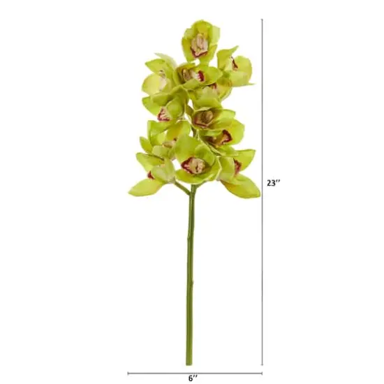 23" Cymbidium Orchid Artificial Flower (Set of 3) {3}