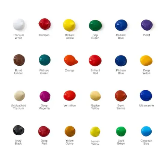 24 Color Acrylic Paint Set by Artist's Loft&trade;, 21ml {4}