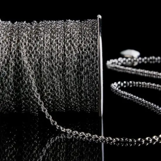 9.4 yd. Rhodium Chain Spool By Bead Landing&trade; {4}