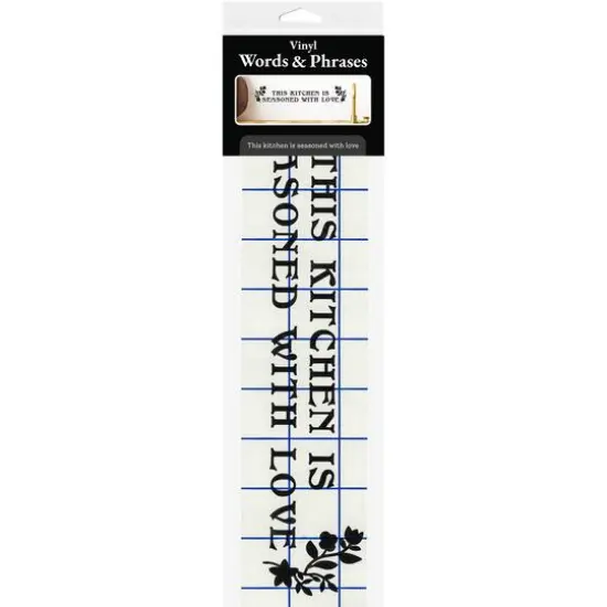 Leisure Arts&reg; Vinyl Matte Black Seasoned with Love Decal {2}