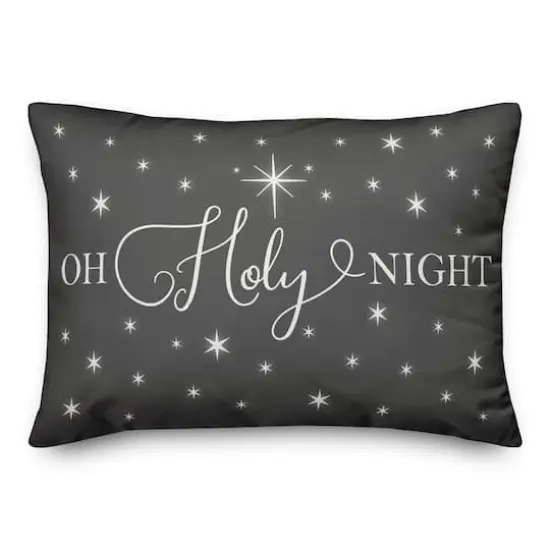 Oh Holy Night 20" x 14" Spun Poly Pillow {1}
