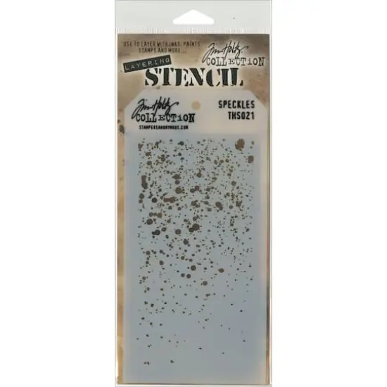 Stampers Anonymous Tim Holtz&reg; Speckles Layered Stencil, 4.125" x 8.5" {1}