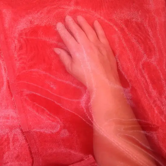 Feldman Organza Polyester Fabric Red {4}