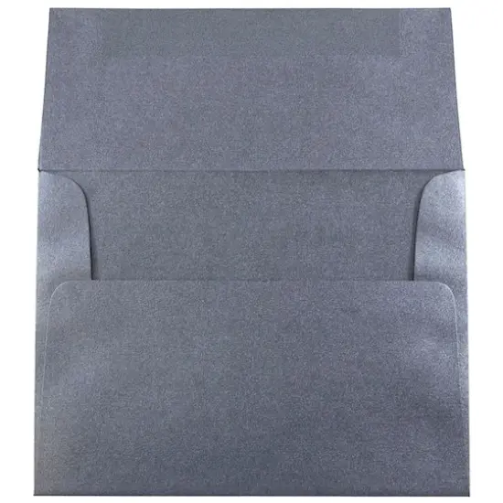 JAM Paper A1 Metallic Invitation Envelopes, 50ct. Anthracite Stardream {4}
