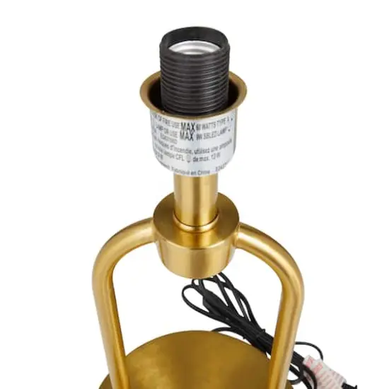 Gold Modern Table Lamp, 7" x 7" x 19" {5}