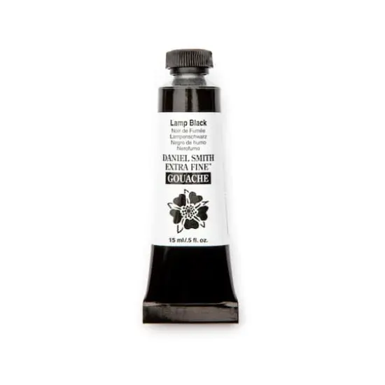 Daniel Smith Extra Fine&trade; Gouache Paint Lamp Black {1}