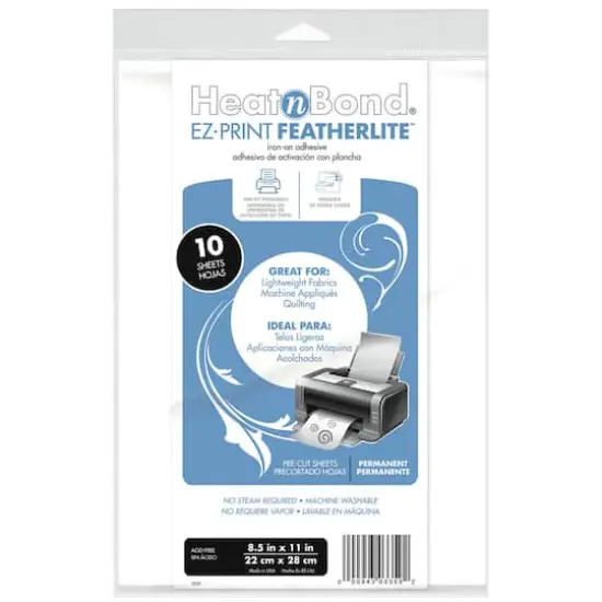 HeatnBond EZ-Print Featherlite Iron-On Adhesive Sheets, 10ct. {1}