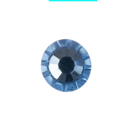 John Bead Crystal Lane SS30 Glass Round Flatback Rhinestones, 288ct. Light Blue {3}