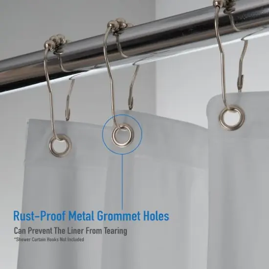 Bath Bliss Splash Guard Shower Liner Gray {7}