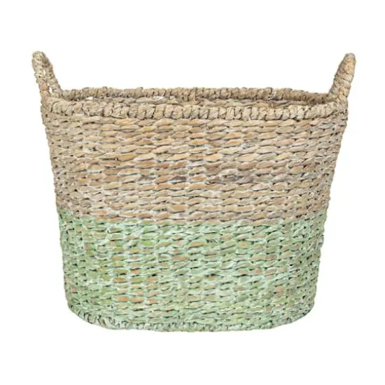 Hello Honey&reg; Multicolor Oval Woven Water Hyacinth & Rattan Dip-Dyed Basket Set {9}