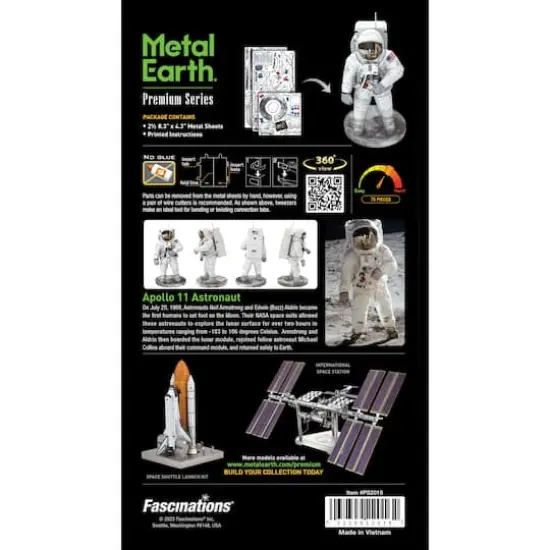 Metal Earth&reg; Premium Series Apollo 11 Astronaut Steel Model Kit {15}