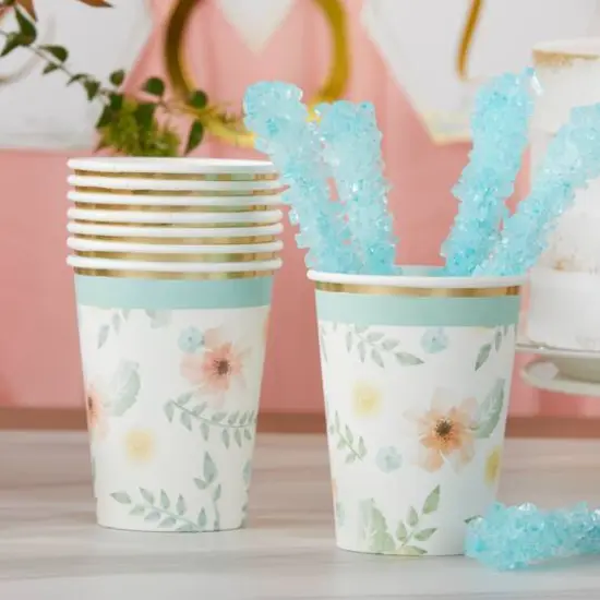 Kate Aspen&reg; Geometric Floral Paper Cups, 32ct. {3}