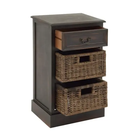 28'' Maroon Traditional Wood Storage Unit {4}