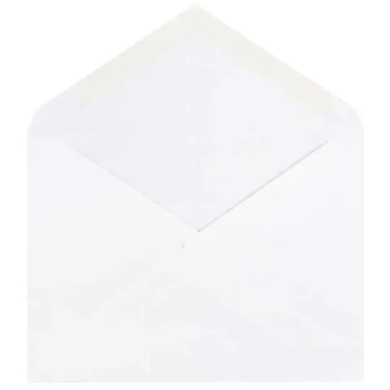 JAM Paper 4Bar A1 White Invitation Envelopes with V-Flap, 100ct. {3}