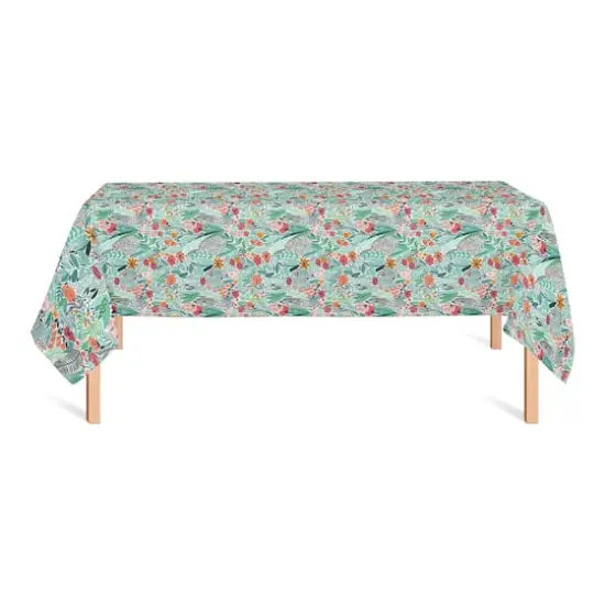 Lush Floral Pattern Tablecloth {3}
