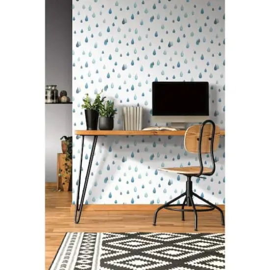 RoomMates Clara Jean Raindrops Peel & Stick Wallpaper {4}
