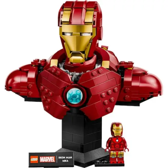 LEGO&reg; Marvel Iron Man MK4 Bust, Buildable Model for Adults with Minifigure 76327 {3}
