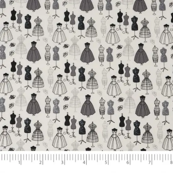 SINGER Dress Forms Cotton Fabric {4}