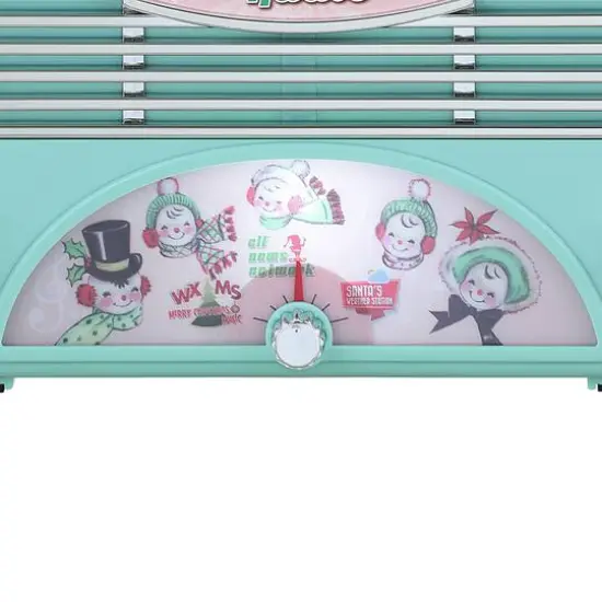 6" Teal Retro Jingle Jams Radio {7}