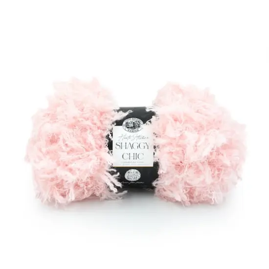Lion Brand&reg; Haute Stitches Shaggy Chic Yarn Bubblegum Pink {1}