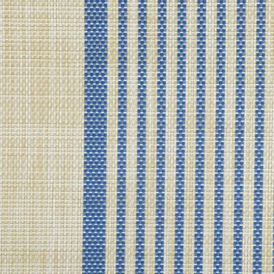 DII&reg; French Blue Middle Stripe PVC Woven Placemat, 6ct. {3}
