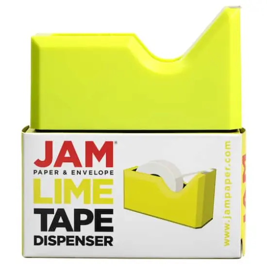 JAM Paper Colorful Desk Tape Dispensers Lime Green {7}
