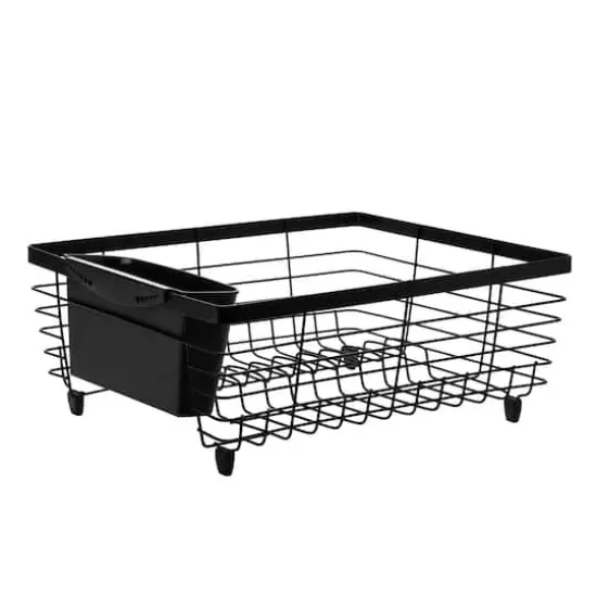 Kitchen Details Black Flat Wire Dish Rack {1}