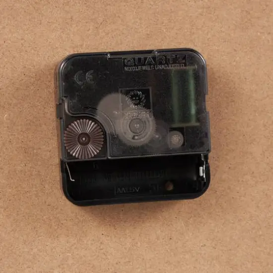 36" Light Brown Framed Wall Clock {6}