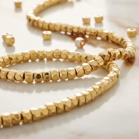 Metal Faceted Rondelle Beads, 2mm by Bead Landing&trade; Gold {3}