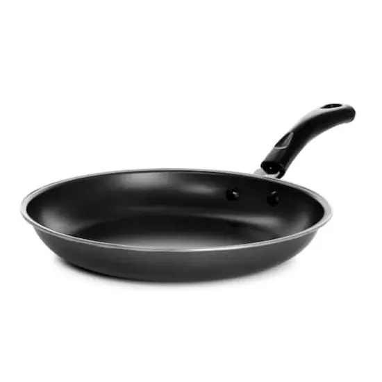 Gibson Everyday&reg; Highberry 2-Piece Metallic Gray 12" & 10" Frying Pan Set {5}