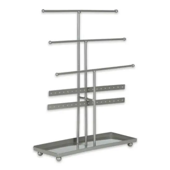 DII&reg; 3 Tier Jewelry Organizer Gray {1}