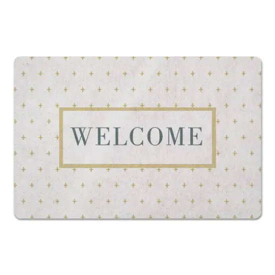 Welcome Plus Floor Mat Yellow {1}