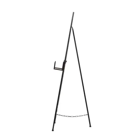 52" Black Iron Industrial Easel {4}