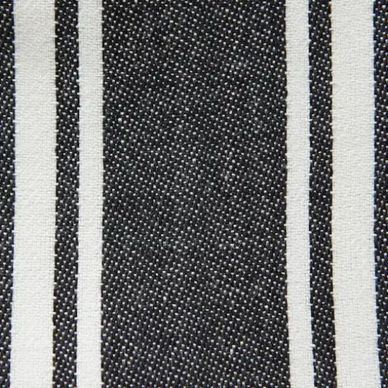 DII&reg; Assorted Black Woven Dishtowels Set {5}